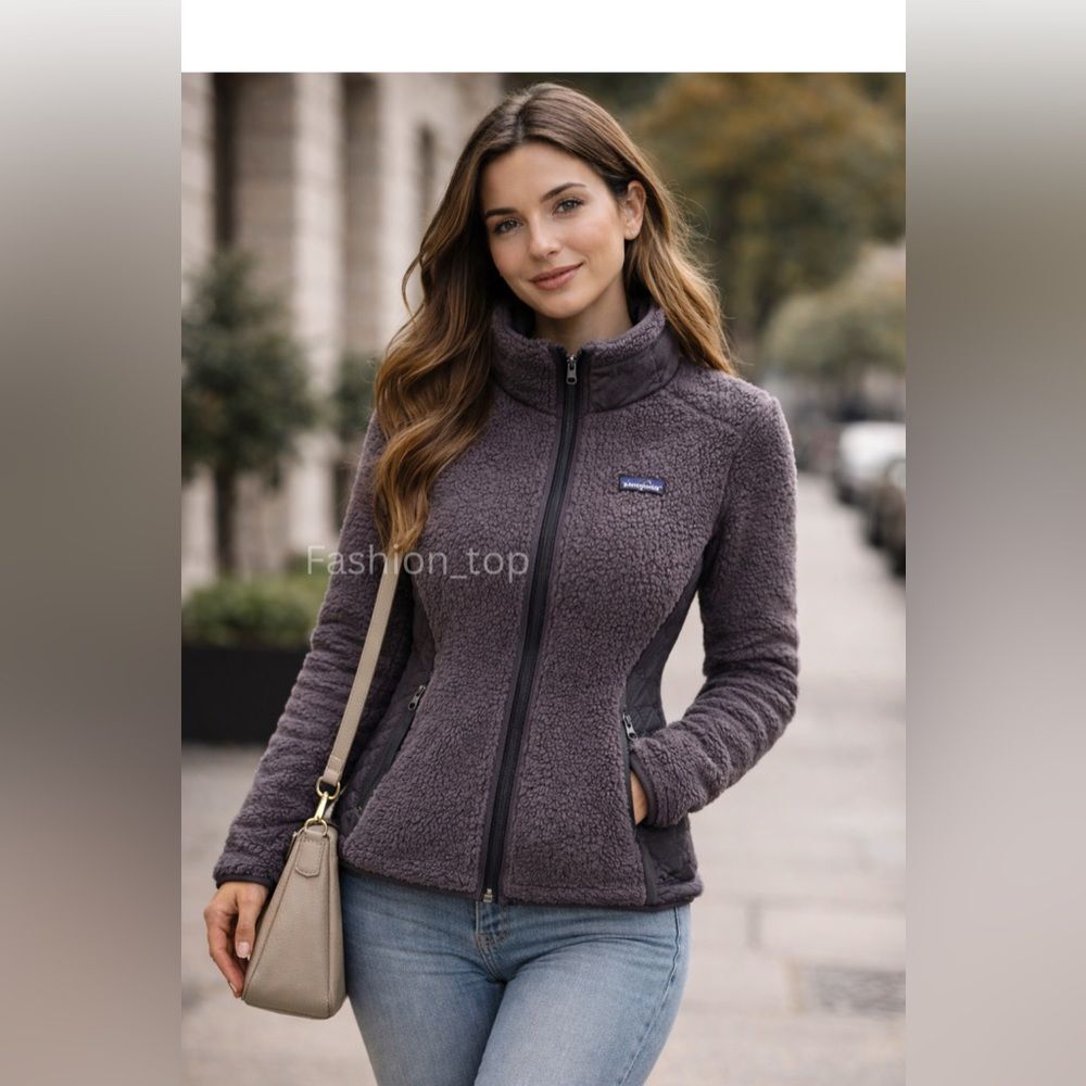Vintage Patagonia Retro-X Sherpa Fleece Women Jacket Sz S Brown
